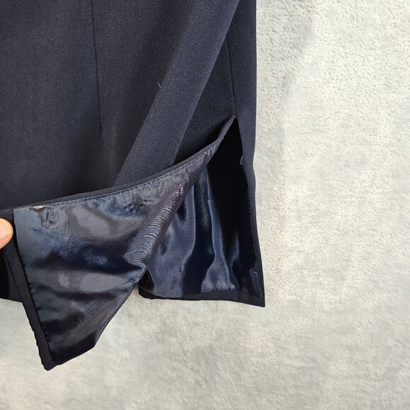 Danny & Nicole Womens 22W Navy Pant Suit Set Career office retro elastic waist - Picture 11 of 16